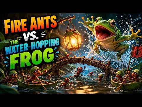“Fire Ants vs The Water Hopping Frog”