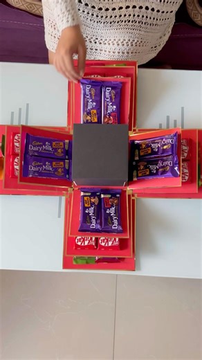 6 layer chocolate explosion box for Anniversary gift 😍