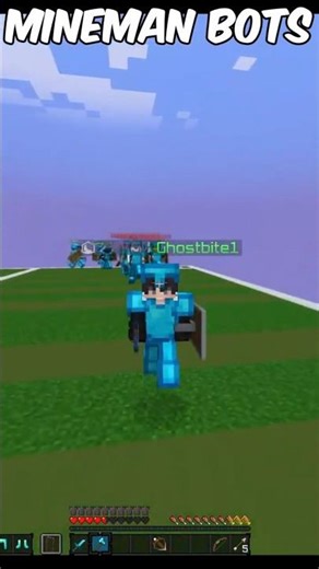 minecraft pvp with 100 bots #minecraft #pvp