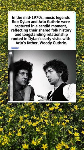 Bob Dylan & Arlo Guthrie (Mid-1970s) 🎸 #1970s #BobDylan #Shorts