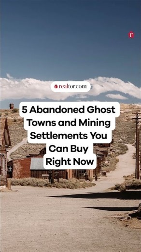 5 Abandoned ghost towns you can actually buy right now #shorts