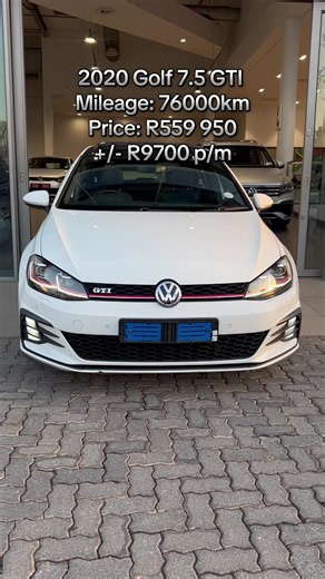 2020 Golf 7.5 GTI Mileage: 76000km Price: R559 950 /- R9700 p/m Features include: •Keyless start and entry •Panoramic sunroof •Santiago 19’ alloy wheels •Park assit with a rear view camera, •Blind spot mointer with rear traffic alert and more Find me on WhatsApp at 079 717 3487 or visit us at Motus Vw Midrand. @Kyle at VW Midrand #vw #vwmidrand #gti #fyp #tiktoksouthafrica