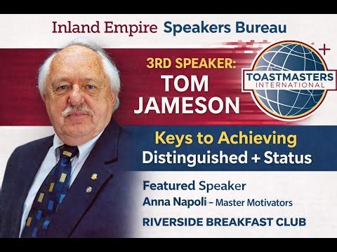 Keys to achieving Distinguished + Status - Tom Jameson - Inland Empire Speakers Bureau