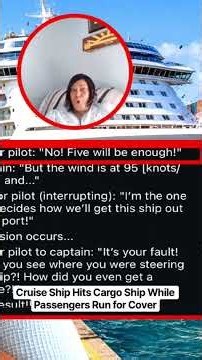 Cruise Ship Hits Cargo Ship While Passengers Run for Cover