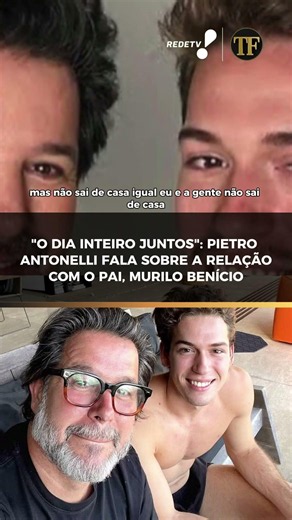 Pietro Antonelli revela como é a convivência com o pai, Murilo Benício: "O dia inteiro juntos"