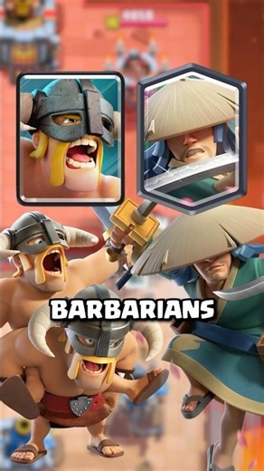 Can Ronin Take On Elite Barbarians? 🤔 ⚔️ #clashroyale #shorts