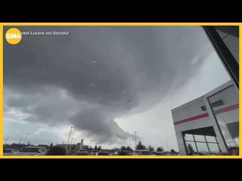 Rare tornado warnings, flood warnings grip the Southwest