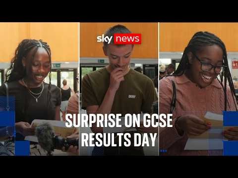 Watch as students open their results envelopes live on Sky News
