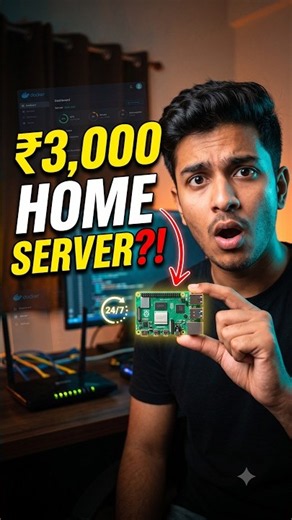 I Turned a ₹3,000 Raspberry Pi Into a Home Server!! #programming #minecraft #coding #code #python