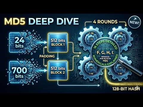 MD5 Algorithm Explained: Padding, Compression & Step-by-Step Rounds