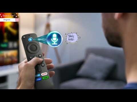 Voice Replacement Remote Control Compatible with Fire TV Stick,TV Cube and Amazon Fire Smart TVs.