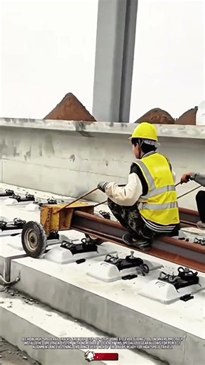 Precision Railway Track Installation Tool for Building High-Speed Railway System