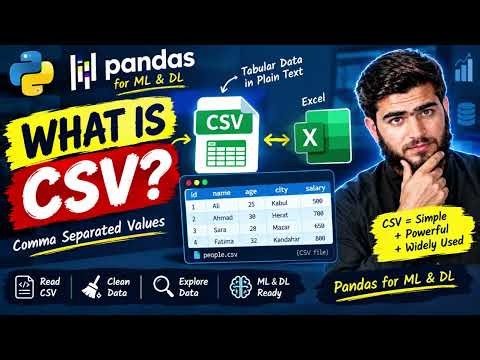 #5 What is CSV? | CSV Files Explained for Python, Pandas & Machine Learning