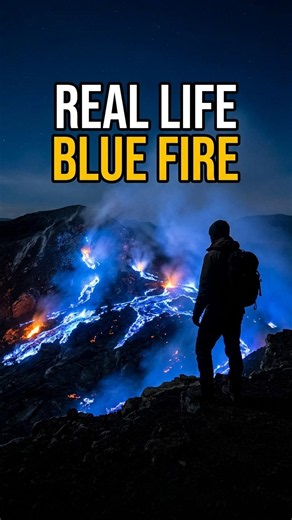 🔥 This Volcano Burns Blue Fire 😳