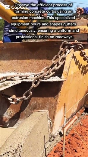 Automated Concrete Curb and Gutter Machine