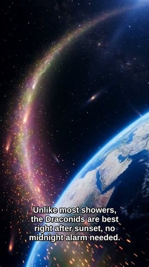 Meteor Shower Tomorrow Night! Look Up Oct 8-9! #Shorts