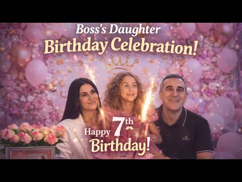 Boss’s Daughter 7th Birthday Celebration 🎂✨ | Royal Pink Party Vlog 