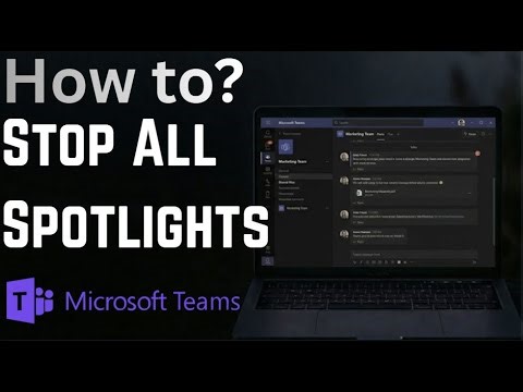 How to Stop All Spotlights in Microsoft Teams Meetings (2025)