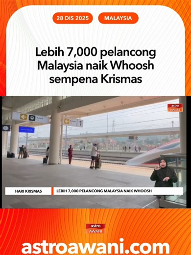 Perkhidmatan KCIC: 294,000 Penumpang Sejak 2023