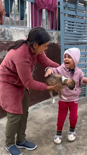 Shanu ne cute puppy ko pakad liya! 🥺🐶