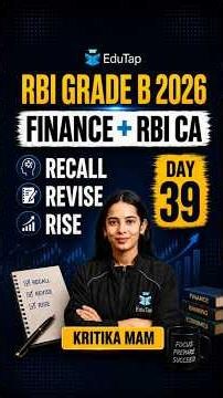 RBI Grade B Finance Current Affairs & RBI Current Affairs MCQs | Day 39