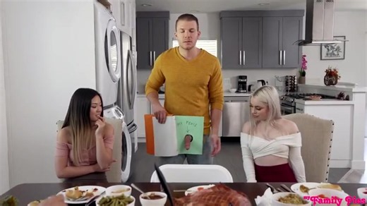 Haley Spades & Lulu Chu – Brother Is Thankful For His Penis