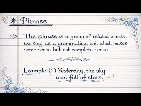 phrases in english grammar / phrases in english grammar class 10 || ‪@Ayush44100‬ || #education