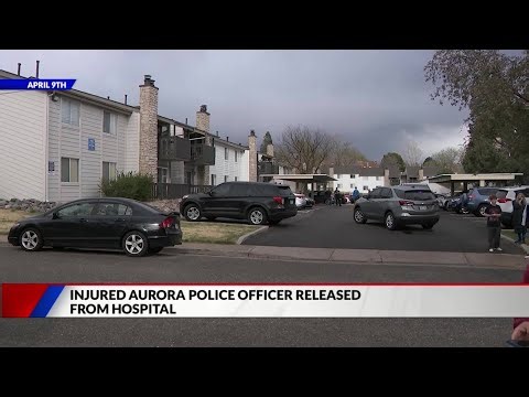Aurora officer stabbed by suspect released from hospital weeks later