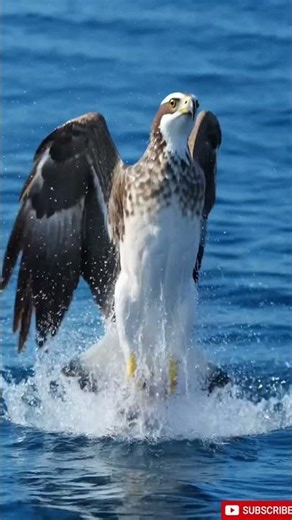 Unbelievable Osprey Fishing Strike! 🦅🐟
