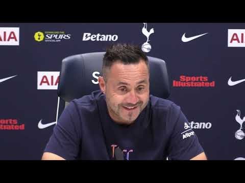 FULL PRESS CONFERENCE (Broadcast and Embargoed Sections): Roberto De Zerbi: Brentford v Tottenham