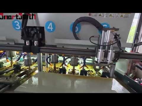 1.25 Inch Stainless Steel Nut Tapping Dual Feeding Automatic Tapping Line Commissioning