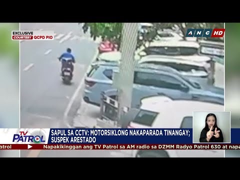 Sapul sa CCTV: Motorsiklong nakaparada tinangay; suspek arestado | TV Patrol