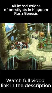 KINGDOM RUSH 6: GENESIS — ALL 6 Boss Fights!👑Which Boss Is Your Favorite?#kingdomrush #towerdefense