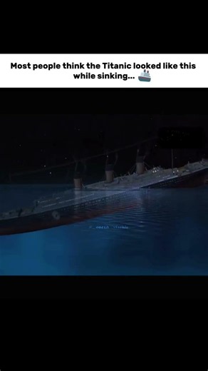 What the Titanic looked like as it sank⛴️