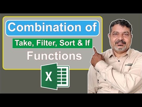 Combination of Take, Filter, Sort & If Function in Excel / Zoho sheet | in hindi #excel