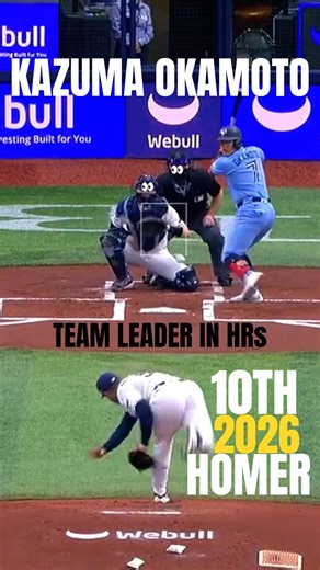 🚨 KAZUMA's 5TH HR OF MAY‼️ 💣⚾🐦 | 岡本和真 🇯🇵 #shorts #baseball #highlights