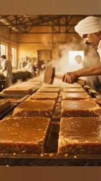 Sugarcane to Jaggery (Gur) Traditional Gur Is Made| HowFull Process #insidethefactory #fruitjuice