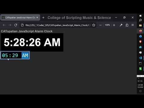 JavaScript Alarm Clock