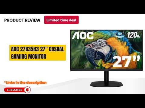 AOC 27B35H3 Monitor Review 🔥 120Hz IPS Gaming Monitor | Best Budget 27” Casual Gaming Display 2026