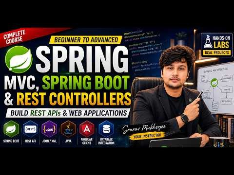 Spring Boot & Spring MVC Full Course 2026 | REST API Development for Beginners