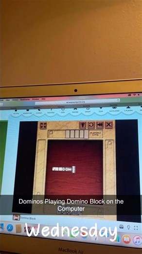 Dominos Playing Domino Block on the Computer