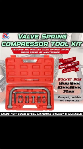 Digital Craft Valve Spring Compressor Tool Kit | Engine Valve Removal & Installation Tool