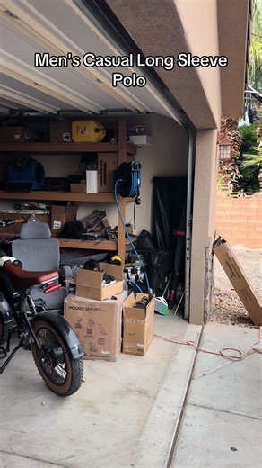 Men's Casual Long Sleeve Polo