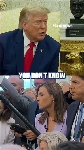 Trump SNAPS at reporter: 'DO YOU KNOW SOMETHING I DON'T?' #shorts #us #news #Trump