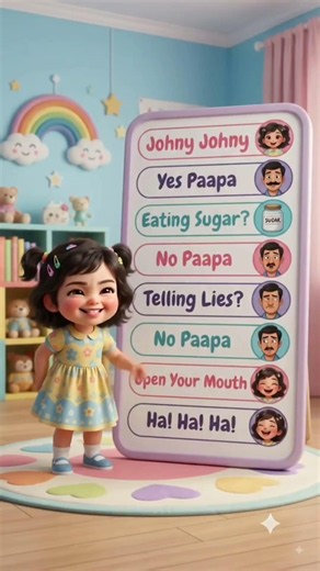 Johnny Johnny Yes Papa | Kids Nursery Rhyme | Baby Songs