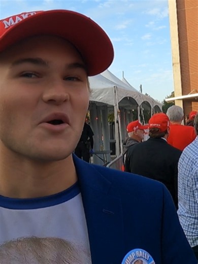 An 18-year-old was first in line this morning ahead of President Trump's rally in Rock Hill. We have live coverage of Trump's speech in the link above beginning at 12 p.m.