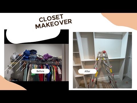 DIY Dream Custom Closet Makeover | Built by My Husband| Budget Friendly| Part 1
