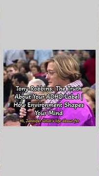 TONY ROBBINS: THE TRUTH ABOUT ADHD & ENVIRONMENT. #shorts #motivation