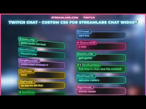 How to Install a Glowing Minimalist Chat Widget on Twitch (Streamlabs + OBS Tutorial)
