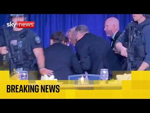 Donald Trump evacuated as gunfire shots heard during correspondents' dinner